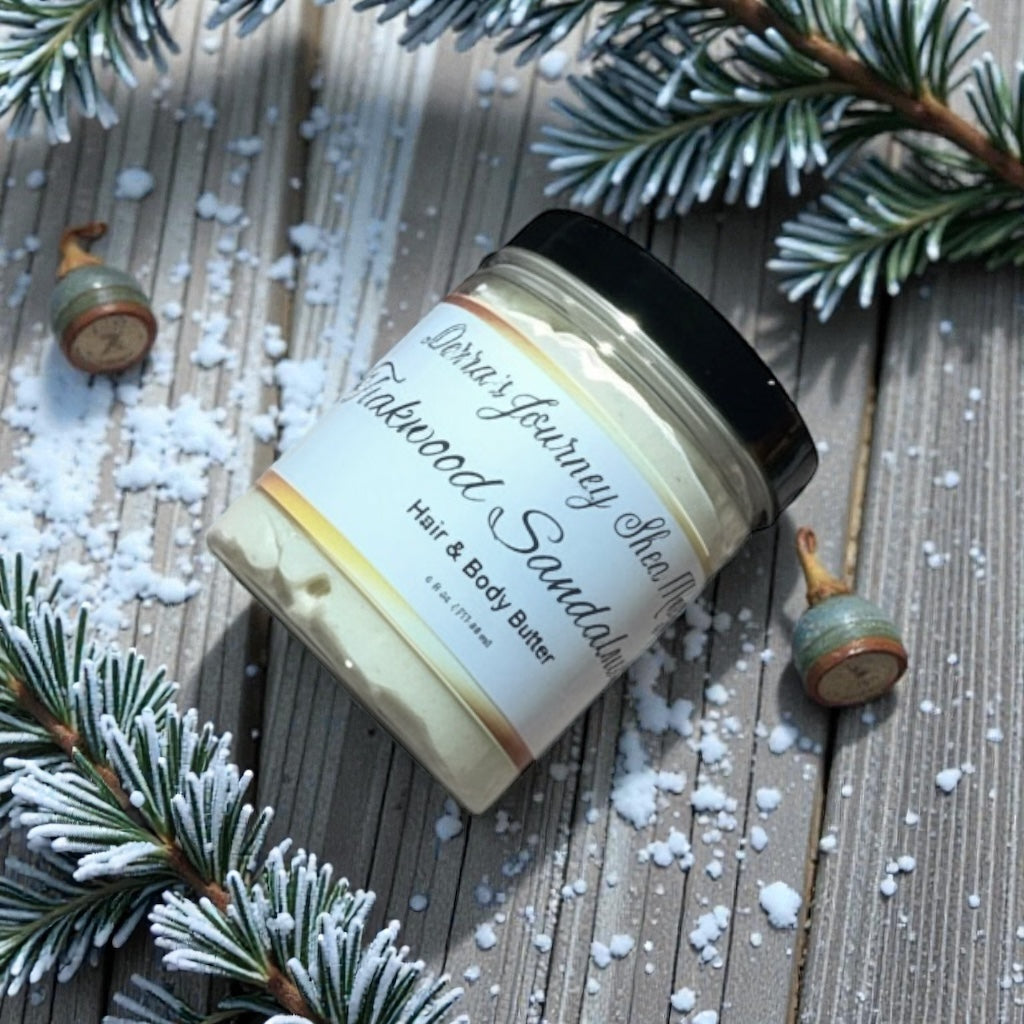 Derra’s Journey Shea Magic “Teakwood Sandalwood” Hair & Body Butter